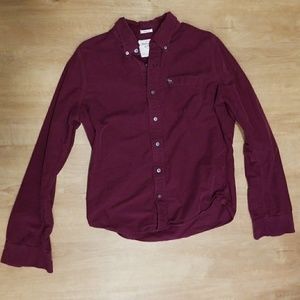 Dark purple Abercrombie and Fitch button up.